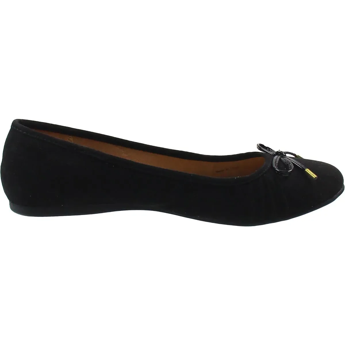 Style & Co. Womens Addia Bow Microfiber Ballet Flats