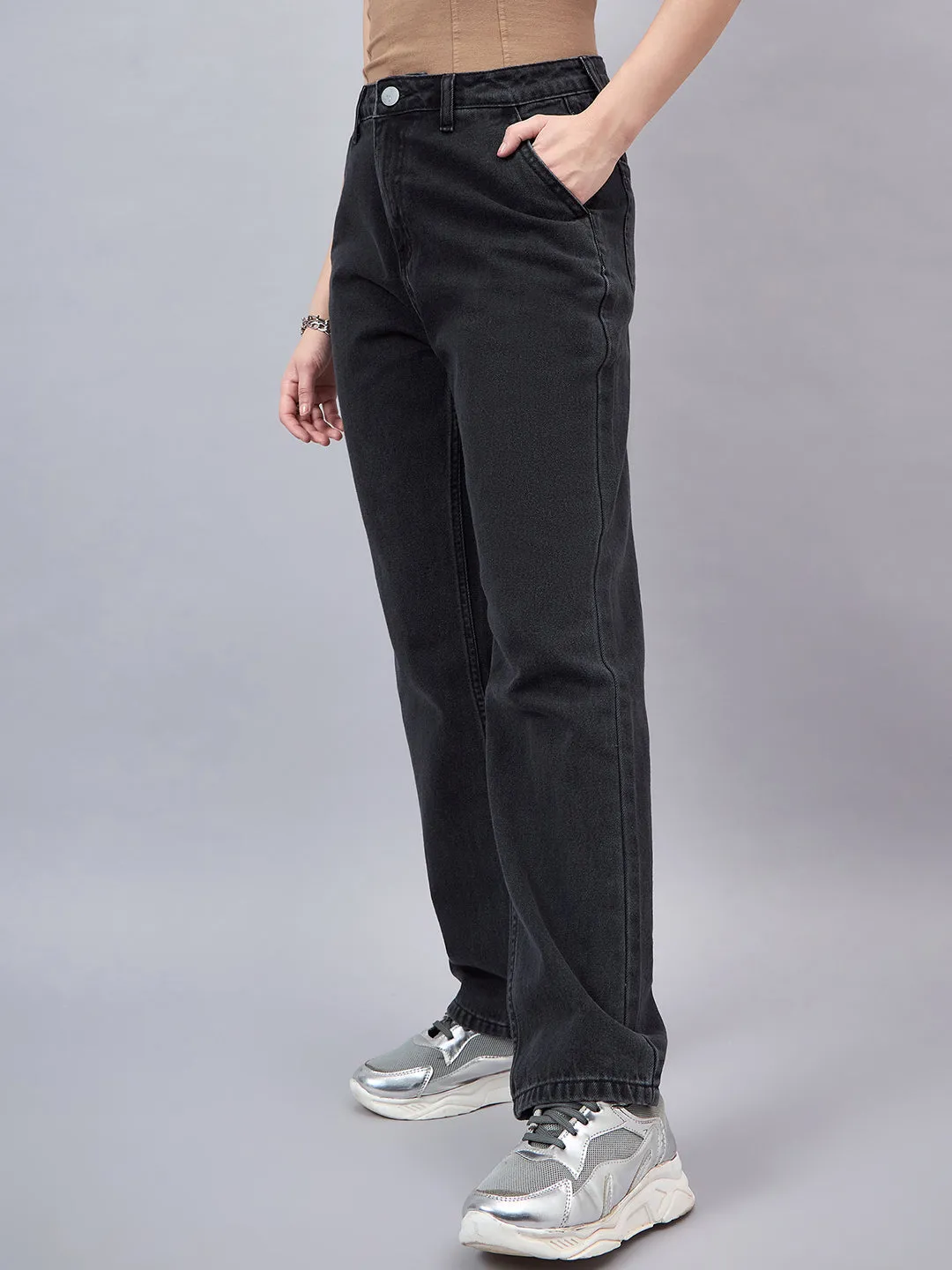 Style Quotient Women Relaxed Fit High Rise Cotton Jeans