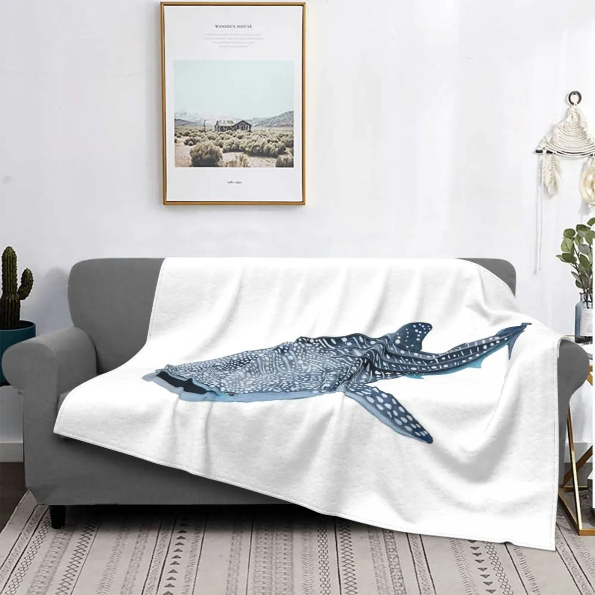 Super Comfy Sofa Blanket: Whale Shark