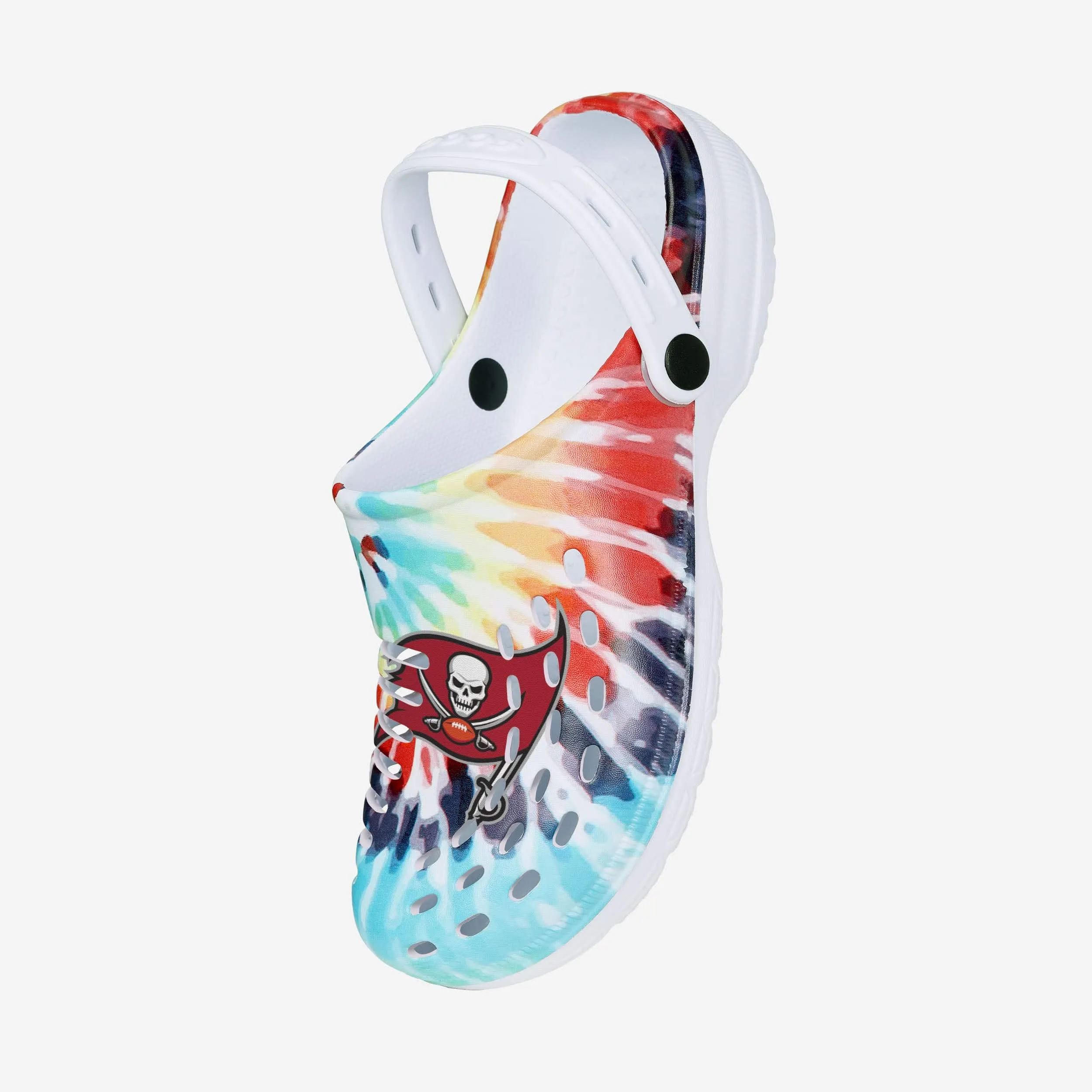 Tampa Bay Buccaneers Womens Tie-Dye Clog With Strap