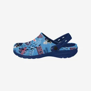 Tennessee Titans Historic Print Clog With Strap