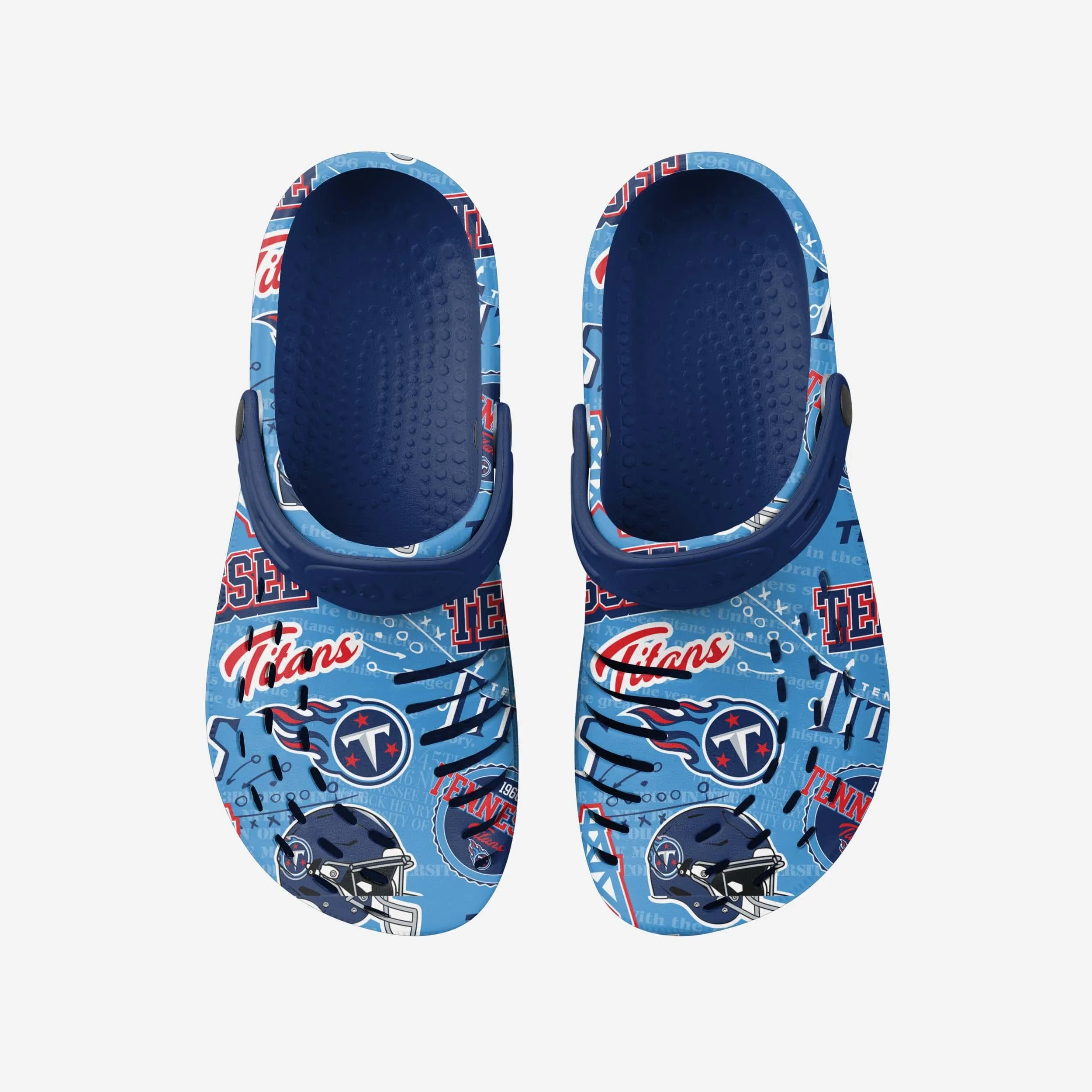 Tennessee Titans Historic Print Clog With Strap