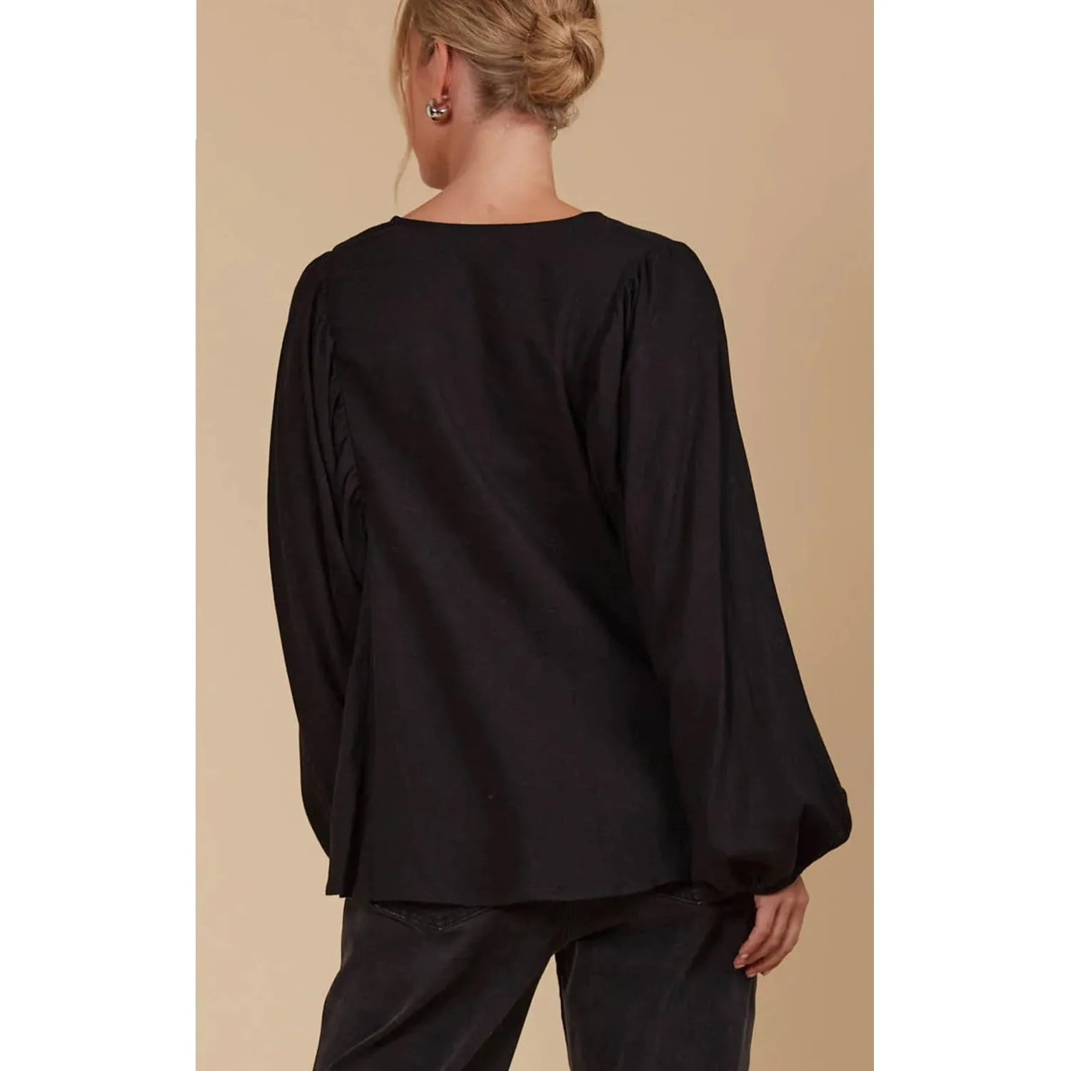 Top Venus Blouse - Onyx