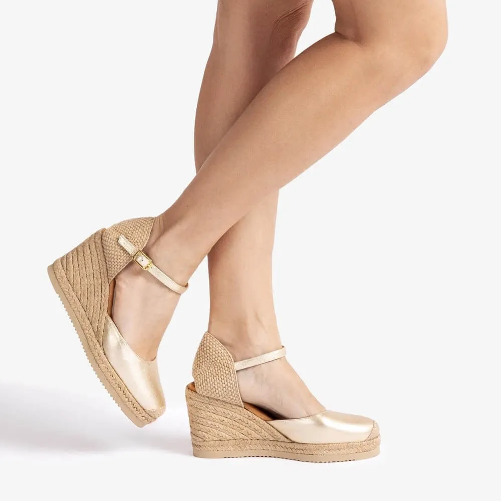 Unisa CASTILLA Espadrilles Platino Gold
