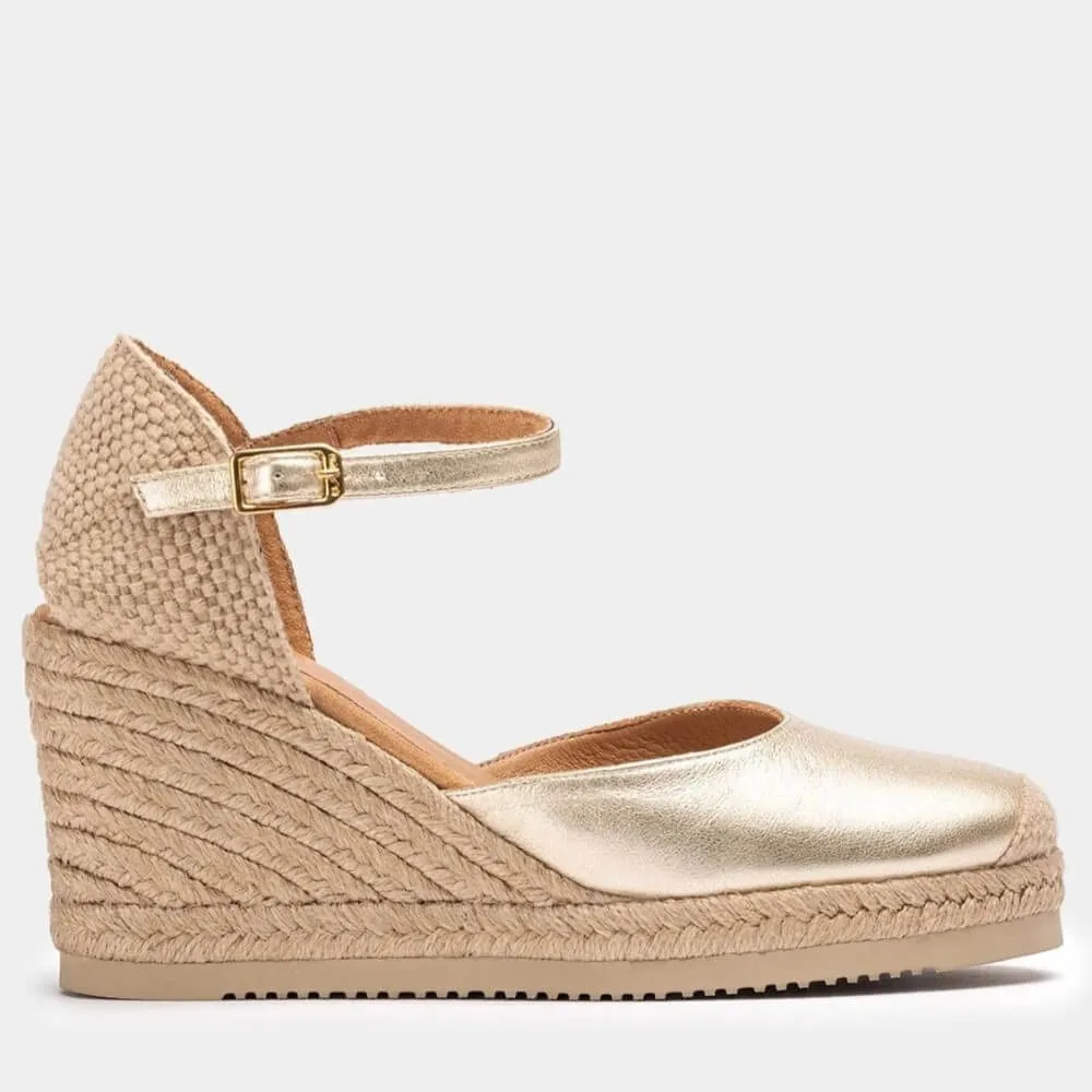 Unisa CASTILLA Espadrilles Platino Gold