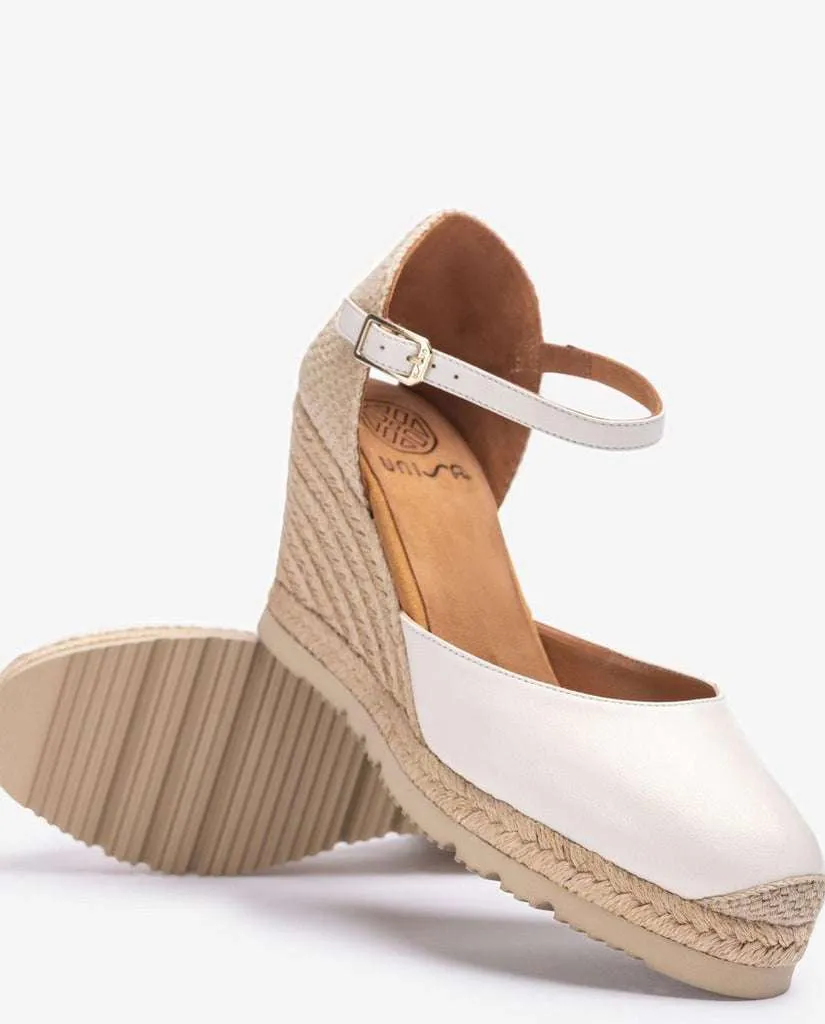Unisa Ivory Wedge Espadrille |CASTIL25IV