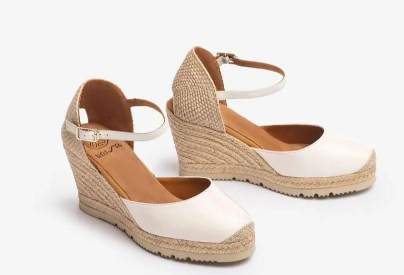 Unisa Ivory Wedge Espadrille |CASTIL25IV