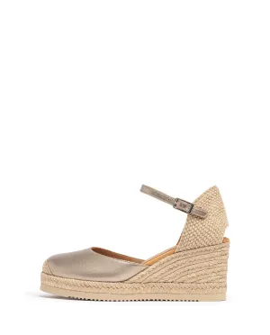 Unisa Metallic Gold Wedge Espadrille |CACE25GLD