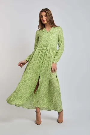 Women Dress Viscose Short Sleeves Multicolor