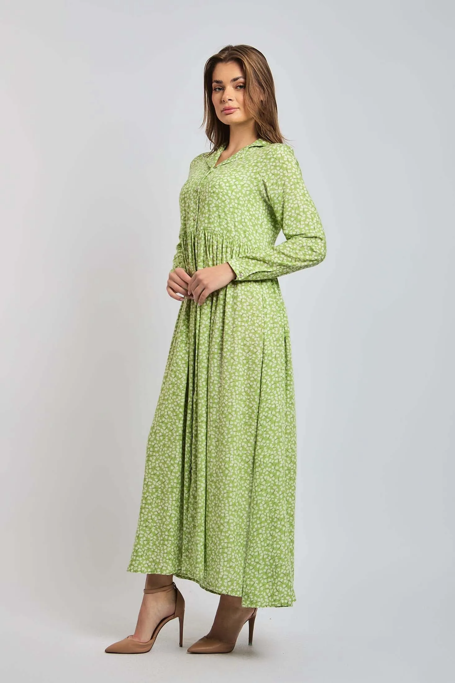 Women Dress Viscose Short Sleeves Multicolor