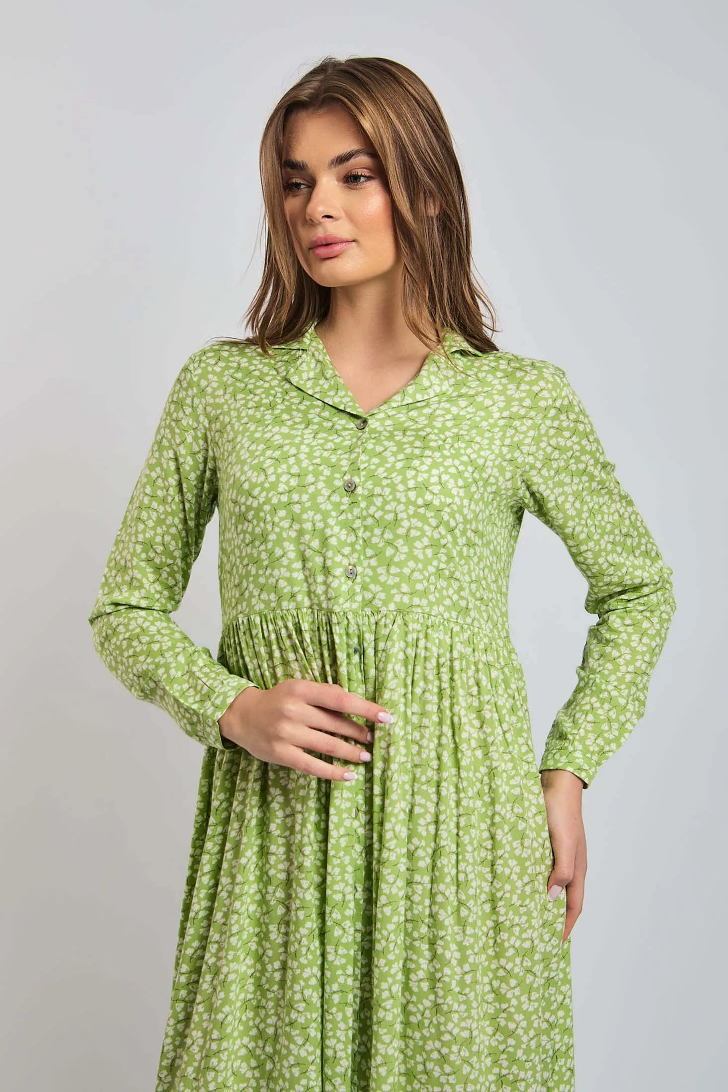 Women Dress Viscose Short Sleeves Multicolor