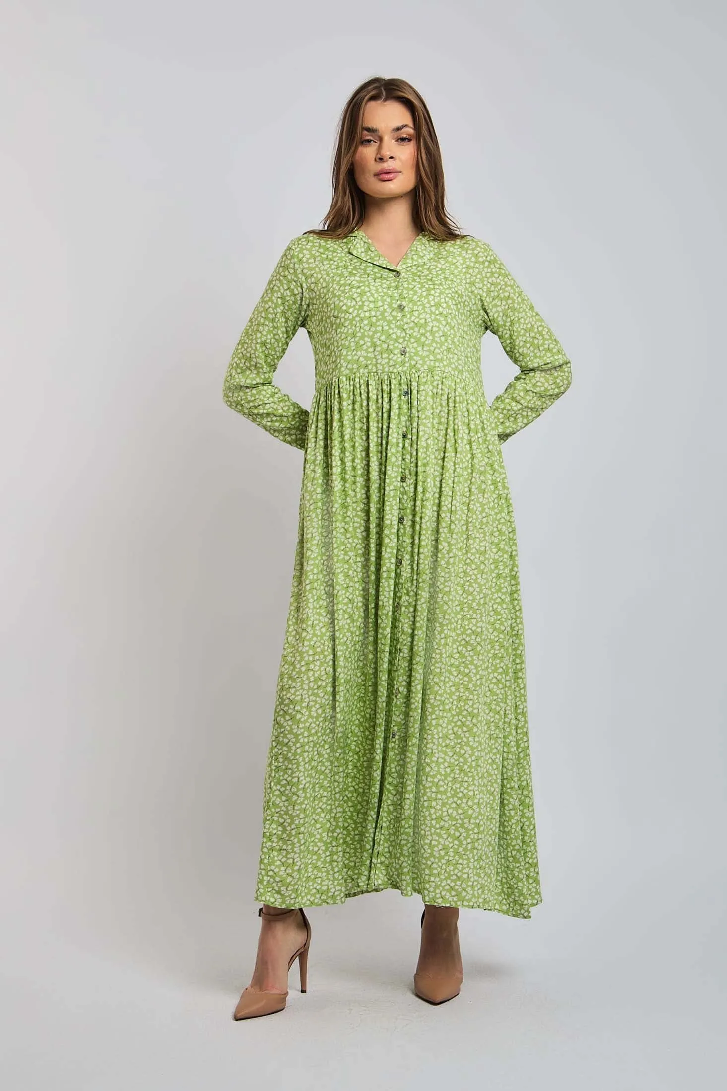 Women Dress Viscose Short Sleeves Multicolor