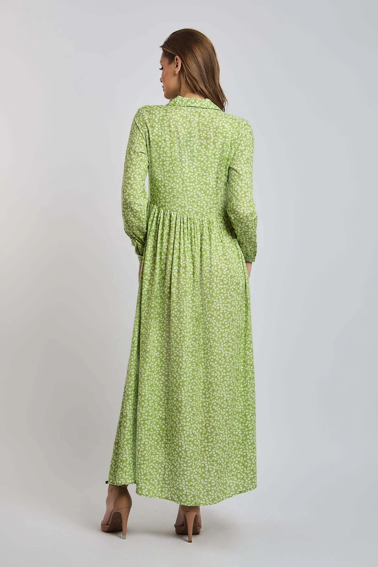 Women Dress Viscose Short Sleeves Multicolor